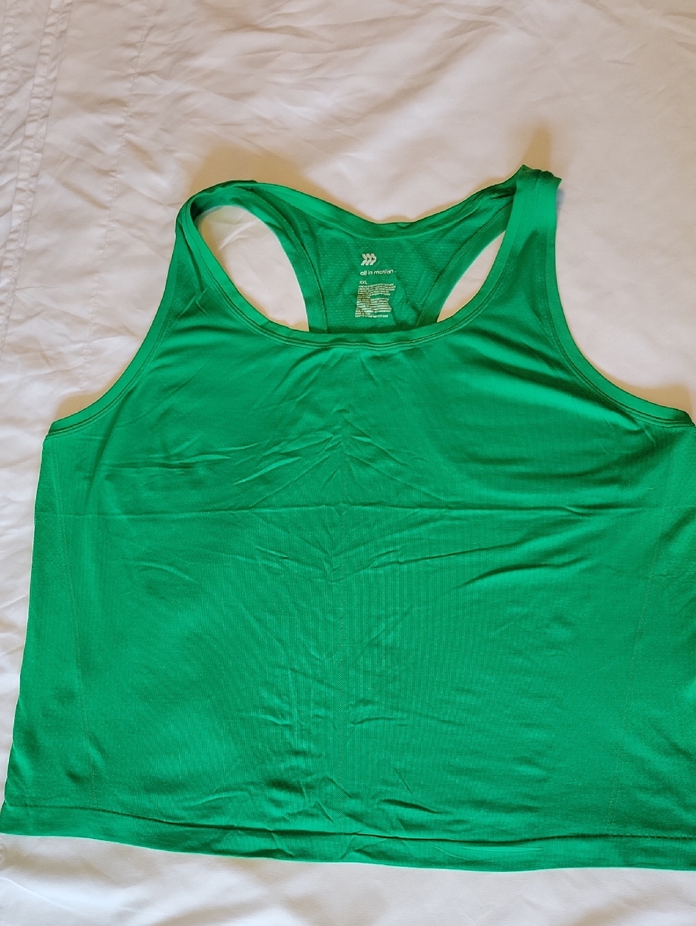all in motion Bright Green Racerback Tank Top